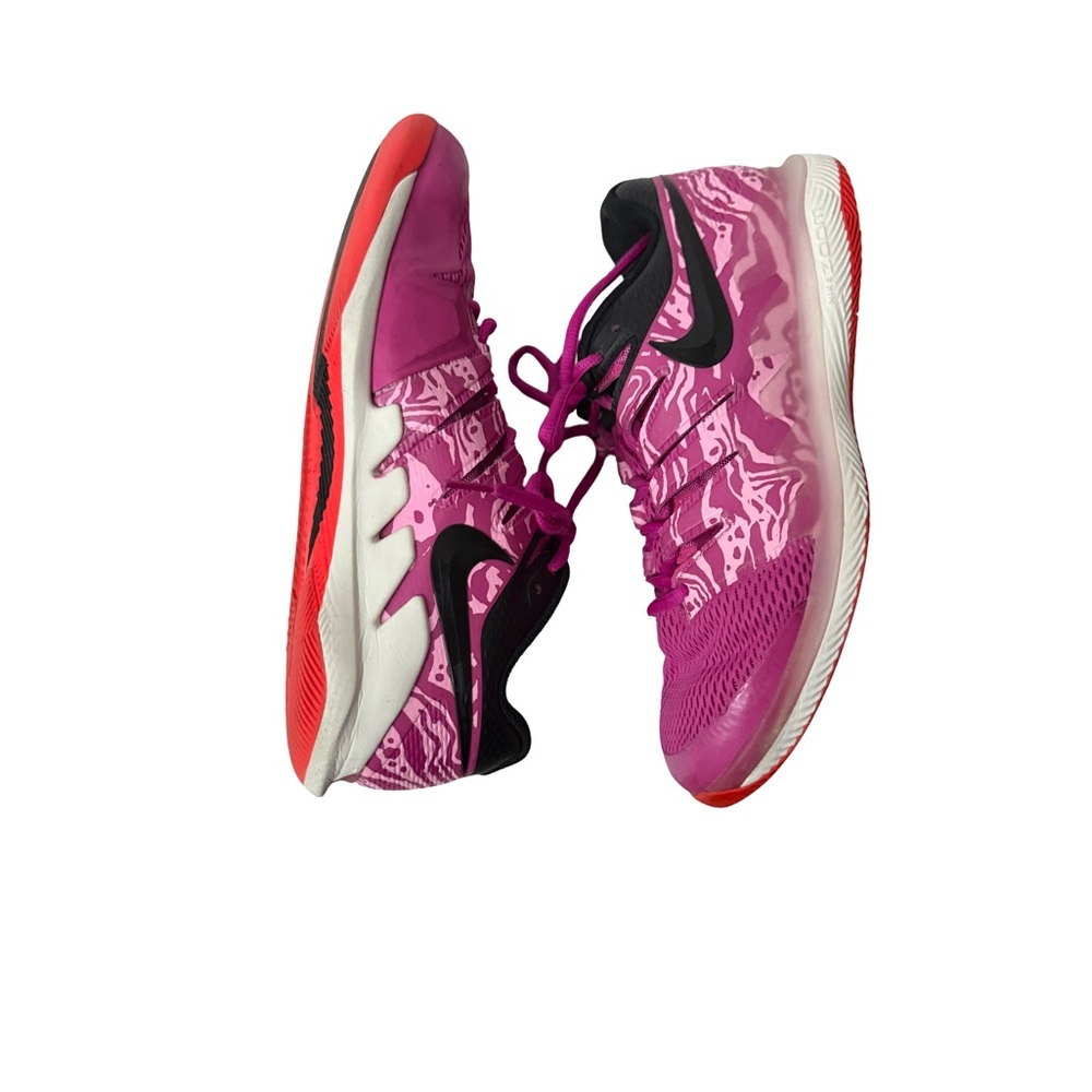 NIKE AIR ZOOM Vapor X Women’s 9.5 Lazer Fuschia & Black - Picture 2 of 15